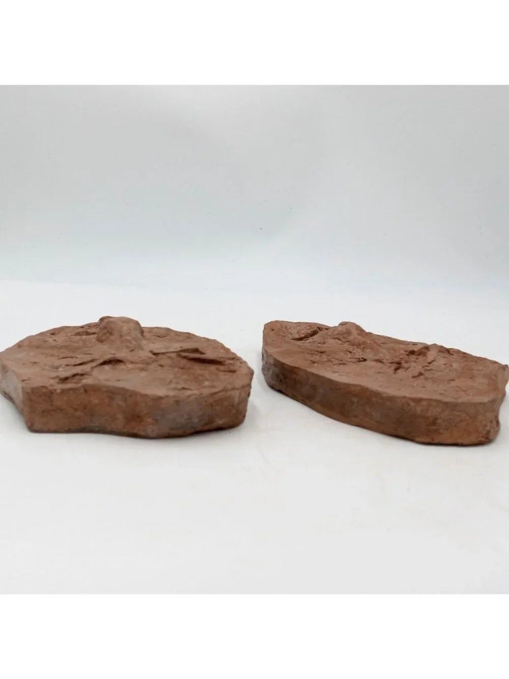 Comedy Tragedy Wall Art Signed Brutalist Pottery 7 Inch Theater Theatre Actor